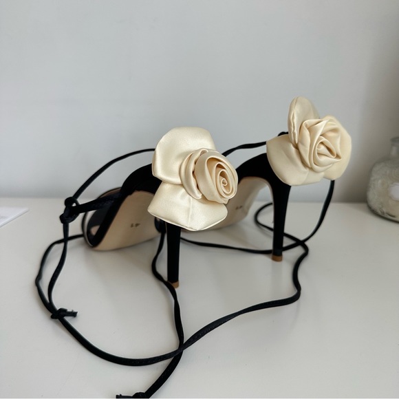 Magda style cream rose heels - Picture 3 of 6